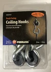 Brand New Sealed Peerless Ceiling Hooks Porch Swing Patio Chair Max 225 Lbs Zinc. Price: $18.99.