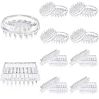Queekay 18 Pieces Carpet Protector Spiked Plastic Caster Cups Round And Squar... New. Price: $25.04.