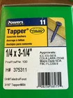 X 3-1/4" Concrete Phillips Flat Head 100CT Hillman New. Price: $22.95.