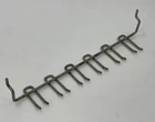 Crawford Multi-prong Tool Holder Pegboard 9-1/4" Zinc Silver 6 Slot Used. Price: $8.49.