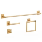 Roomtec Bathroom Hardware Set 4 Piece Nickel/brushed Gold New. Price: $41.55.