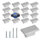 Mcredy Kitchen Cabinet Handles 16 Pcs Brushed Silver Rectangle Knobs New. Price: $46.48.
