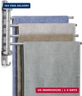 Bathroom Towel Rack Jsver Swivel Arms Extended Holder, SUS304 Stainless New. Price: $31.98.