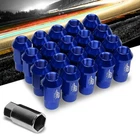 J2 Aluminum Blue Open Knurled End Acorn M12 X 1.50 24MM OD/44MM Lug Nuts New. Price: $49.99.