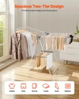 Vevor Clothes Drying Rack, 2-TIER Foldable Laundry Dryer With Sock Clips & New. Price: $53.80.