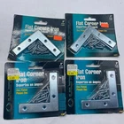 Ultra Flat Corner Iron Zinc Plated Fence Gate Barn Door 3" 60991 - Lot Of 4 New. Price: $13.52.