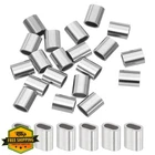 Uxcell Wire Rope Stops 1/16"(2MM) Stainless Steel Silver 20PCS New. Price: $20.00.