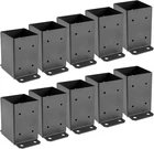 10PCS 4X4 Post Base, (inner Size 3.6 Inch) Wood Fence Anch New. Price: $69.99.