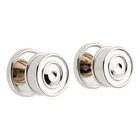 Mng Knob 1 - Solid Brass Dummy Interior Door Set Back Polished Nickel Open. Price: $36.00.