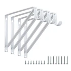 Heavy Duty Closet Rod Brackets 4 Pack Wall Mounted Shelf & New. Price: $34.14.