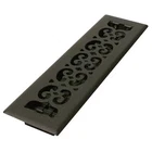 Decor Grates ST212 Floor Register 3.75 13.5, Textured Black, Cast Iron New. Price: $17.98.