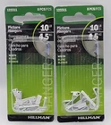 Pks- Pictures Hanger Wall Hook White Finish 10 Lb (4.5KG) Hillman 122311 New. Price: $5.09.