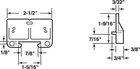 Prime-line 22794 Plastic Drawer Track Guide 7/8 In. For 3/32 X 1-1/4 New. Price: $11.12.