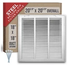 Return Air Filter Grille 18X18 White Hvac Duct Opening Holds Sealed New. Price: $41.96.
