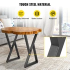 28X18'' Heavy Duty Z-shape Metal Table Legs, Set Of Diy Furniture, Matte Black New. Price: $76.99.