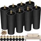 16 Pack Plastic Furniture Legs With M8 T-nuts Inch, Black New. Price: $57.92.