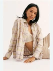 We The Free Seeking Starlight Yellow And Pink Plaid Button Up. Medium. Pre-owned. Price: $19.99.