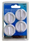 Hillman Adhesive Round Hook 852099 White 4PC Lightweight Wall Hanger New. Price: $8.95.