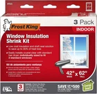 Frost King V73/3 Shrink Window Kit, Indoor, 42 X 62 In, Pack New. Price: $17.99.