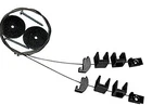 Crl CSB5B Black Cable Shelf Bracket System For 3/8" To 1/2" Shelves New. Price: $53.96.