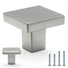 Furfitt 10-PACK Brushed Nickel Square Cabinet Knobs 1-3/16" (30MM) New. Price: $58.03.