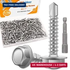 Weideer 170PCS #8 1" Self Tapping Screws For Sheet Metal Hex Washer Head 410 Sta New. Price: $13.98.