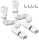 2 Pack Gutter Downspout Extensions Flexible,drain 1WHITE New. Price: $37.65.