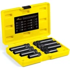 Topec 8PCS Spline Lug Nut Socket Set 5, 6, 7, 12 IN-8PIECE, Yellow New. Price: $57.99.