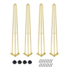 Hairpin Table Legs 40 Inch Golden Set Of 1300LBS Load Capacity Manyihome Desk New. Price: $89.99.
