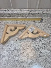 2 Pack Wood Scroll Corbel Bracket Shelf Support Accent Unfinished Pine 7" X Open. Price: $14.68.