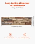 Faux Stacked Stone Panel, 45.6 12.8 In Artificial Wall Panels, Brick Red New. Price: $76.23.