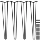 Vevor Hairpin Table Legs 28 Inch, Set Of 4 Diy Desk 3 Rods Heavy Duty New. Price: $25.99.
