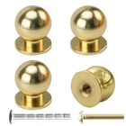Auxbc Mini Round Solid Knobs, 5/8 Polished BRASS-16MM, New. Price: $17.99.