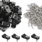 50 Pcs 1/4 Inch Black Nylon Screw Mounting Rtype Cable Clip Wire Clamp, 6.4MM... New. Price: $13.80.
