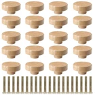 Litoexpe 20 Pieces Wood Knobs Flat Top Round Cabinet 1-1/2 Inch, Natura... New. Price: $17.21.