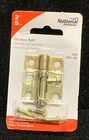 National Hardware 2" Satin Brass Tone Steel Security Window Bolt N151-266 V833 New. Price: $9.99.