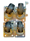 Set Of 4 Shepherd Hardware 2" Swivel Plate Casters With Brake Wheels New. Price: $59.99.