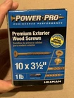 Hillman Power Pro 10 X 3-1/2 In. Flat Head Phillips Wood Screw Lb New. Price: $18.95.