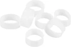 Uxcell 200PCS Silicone Rubber Bands, 10.5MM, White New. Price: $8.41.