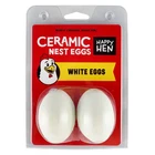 Happy Hen Ceramic Nest Eggs White Count 2CT New. Price: $18.99.