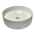 Signature Hardware 948622 Hibiscus 16 Round Fireclay Vessel Bathroom Sink-white Open. Price: $87.00.