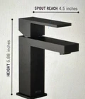 Delta 567LF-BLGPM-PP Single Handle Bathroom Faucet Matte Black Open. Price: $79.95.