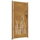 Garden Gate Decorative Outdoor Fence Corten Steel Grass Design Vidaxl New. Price: $338.99.