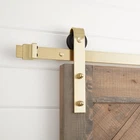 Fl Hardware HBD5000X60CHBS Hal In. Barn Door Bent Strap Champagne Brass Open. Price: $40.00.