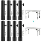 8-PACK Adjustable Metal Leg Extensions Risers 3.6"/5.23" For Folding New. Price: $104.35.