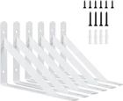 6 Inch Shelf Brackets, Pack Heavy Duty For Shelves, 90 Degree Trian New. Price: $33.99.