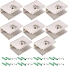 Uxcell Glass Shelf Brackets Stainless Steel Clamp Clip Holder Rectangle For 8-10 New. Price: $22.24.