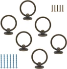 Luomorgo 6 Pcs Antique Bronze Ring Pull Handle Knobs, Vintage Dresser Drawer. Price: $16.95.