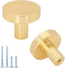 5 Pack Gold Kitchen Cabinet Knobs, Solid Brushed Brass Dresser New. Price: $14.21.
