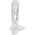 Prime-line 7316 1/4 In., Plastic, Clear Locking Shelf 0.5"W X 0.3"L, New. Price: $10.74.